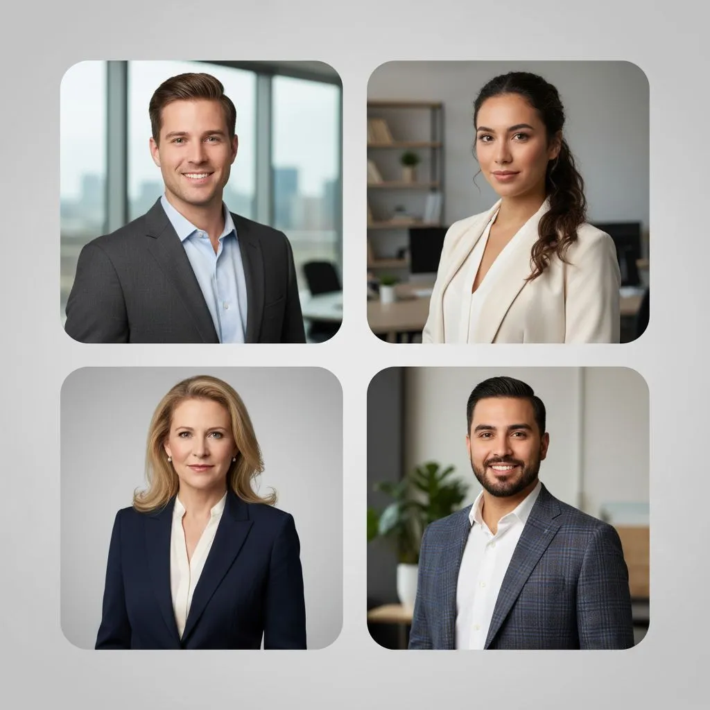 Professional AI-generated business headshots for consultants and freelancers